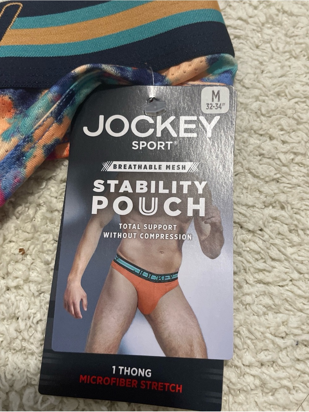 NWT- Jockey - Men’s S, M & L. Thong - Picture 5 of 6